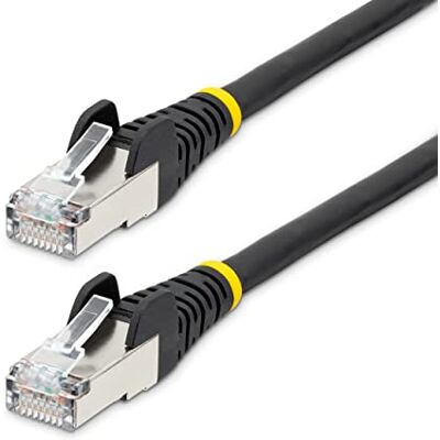 StarTech .com NLBK-5M-CAT6A-PATCH Halogeenvrije CAT6a Ethernet-kabel (LSZH) 10 Gigabit 500 MHz 100 W PoE RJ45 S/FTP zwart 5 m StarTech .com NLBK-5M-CAT6A-PATCH Halogeenvrije CAT6a Ethernet-kabel (LSZH) 10 Gigabit 500 MHz 100 W PoE RJ45 S/FTP zwart 5 m
