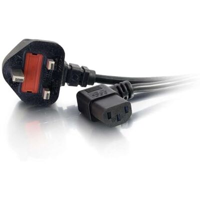 C2G 82036 stroomkabel (90 graden, IEC320C13R naar BS1363) 3 m, zwart C2G 82036 stroomkabel (90 graden, IEC320C13R naar BS1363) 3 m, zwart