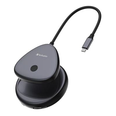 Verbatim Share My Screen 4K Wireless USB-C Display Adapter met WDA-02 Hub Verbatim Share My Screen 4K Wireless USB-C Display Adapter met WDA-02 Hub