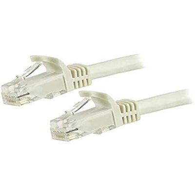 StarTech .com 15 m Cat6 Gigabit UTP netwerkkabel zonder haak, RJ45 ethernetkabel, M/M, wit (N6PATC15MWH) StarTech .com 15 m Cat6 Gigabit UTP netwerkkabel zonder haak, RJ45 ethernetkabel, M/M, wit (N6PATC15MWH)