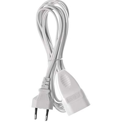 EMOS P01303 Verlengkabel 3 m met EU-stekker en koppeling, kunststof kabel 2 x 0,75 mm, verlengkabel voor binnen, 575 W, 250 V EMOS P01303 Verlengkabel 3 m met EU-stekker en koppeling, kunststof kabel 2 x 0,75 mm, verlengkabel voor binnen, 575 W, 250 V