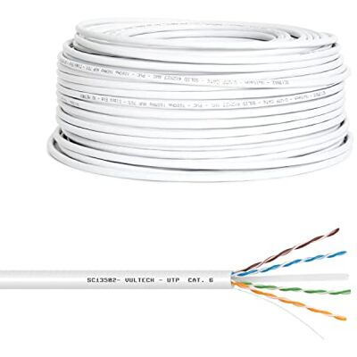 Vultech SC13502 100 Crown LAN, categorie 6, UTP, 23 AWG, 100 m, wit Vultech SC13502 100 Crown LAN, categorie 6, UTP, 23 AWG, 100 m, wit