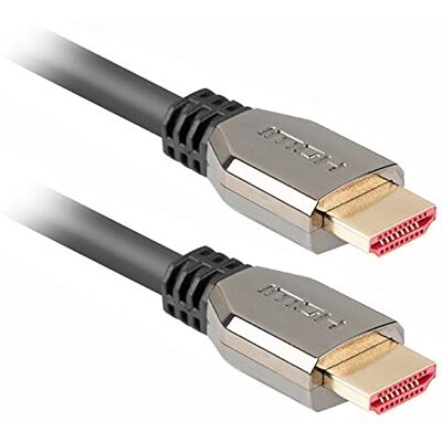 Lanberg HDMI M/M V2.1 8K 60HZ 1M Zwart Lanberg HDMI M/M V2.1 8K 60HZ 1M Zwart