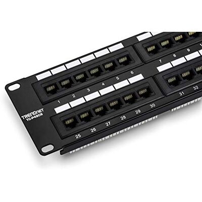 TRENDnet 48 poorten Cat6 TC-P48C6 onafgeschermd patchpaneel TRENDnet 48 poorten Cat6 TC-P48C6 onafgeschermd patchpaneel
