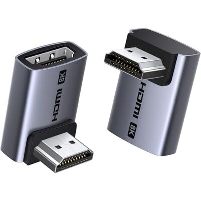 UGREEN HDMI 2.1 adapter 8K hoek 90 en 270 2 stuks 8K 60Hz 4K 240Hz UGREEN HDMI 2.1 adapter 8K hoek 90 en 270 2 stuks 8K 60Hz 4K 240Hz