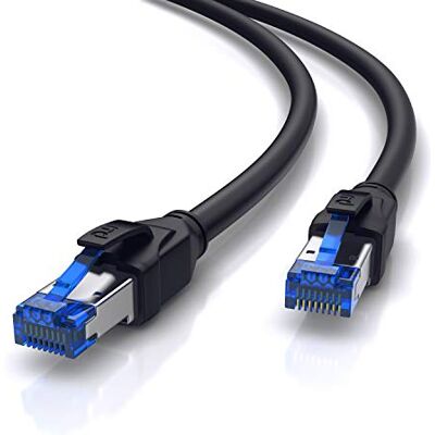 CSL-Computer CSL CAT.8 netwerkkabel 7,5m 40Gbits LAN-kabel patchkabel Gigabit Ethernet-kabel CAT 8 40.000 Mbits glasvezel slijtvast oliebestendig waterdicht IP66 CSL-Computer CSL CAT.8 netwerkkabel 7,5m 40Gbits LAN-kabel patchkabel Gigabit Ethernet-kabel CAT 8 40.000 Mbits glasvezel slijtvast oliebestendig waterdicht IP66
