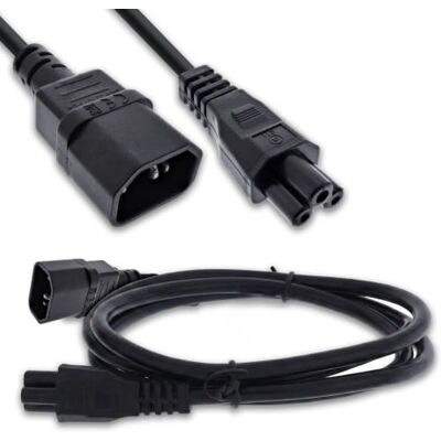 InLine 16552 netsnoer C14-bus naar C5-stekker voor laptop, projector, voeding, gegoten stekker, zwart, 2 m InLine 16552 netsnoer C14-bus naar C5-stekker voor laptop, projector, voeding, gegoten stekker, zwart, 2 m
