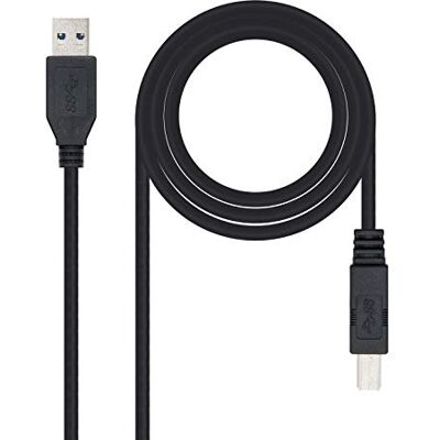 NANOCABLE Nano Cable 10.01.0802-BK USB 3.0 printerkabel, mannelijk op stekker, zwart, 2 m NANOCABLE Nano Cable 10.01.0802-BK USB 3.0 printerkabel, mannelijk op stekker, zwart, 2 m