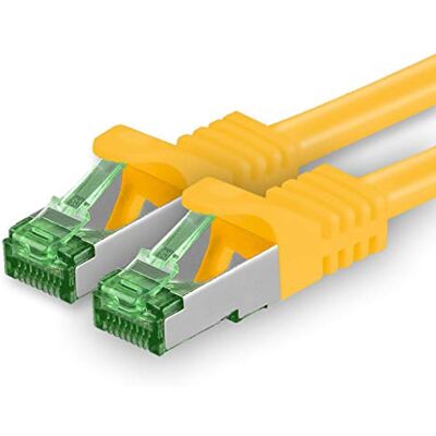 1aTTack.de CAT7 CAT 7 SFTP netwerkkabel 1 stuk 15,0 m Ethernet LAN DSL modem router geel 1aTTack.de CAT7 CAT 7 SFTP netwerkkabel 1 stuk 15,0 m Ethernet LAN DSL modem router geel