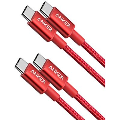 Anker New Nylon USB C-kabel, 2-pack, USB C naar USB C-kabel (1 m/3,3 ft 60W),USB 2.0 Type C oplaadkabel voor MacBook Pro 2020, iPad Pro 2020, iPad Air 4, Galaxy S20, Switch, Pixel, LG en nog veel meer Anker New Nylon USB C-kabel, 2-pack, USB C naar USB C-kabel (1 m/3,3 ft 60W),USB 2.0 Type C oplaadkabel voor MacBook Pro 2020, iPad Pro 2020, iPad Air 4, Galaxy S20, Switch, Pixel, LG en nog veel meer