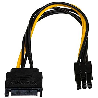 AKYGA AK-CA-30 adapterkabel SATA naar PCI-E 6-polig 15cm AKYGA AK-CA-30 adapterkabel SATA naar PCI-E 6-polig 15cm