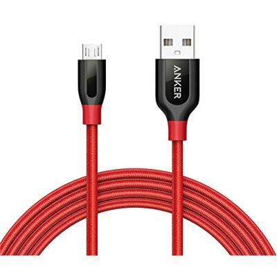 Anker Powerline+ micro-USB-kabel 1,8 m, de hoogwaardige oplaadkabel voor Samsung, Nexus, LG, Motorola, Android-smartphones en andere (rood) Anker Powerline+ micro-USB-kabel 1,8 m, de hoogwaardige oplaadkabel voor Samsung, Nexus, LG, Motorola, Android-smartphones en andere (rood)
