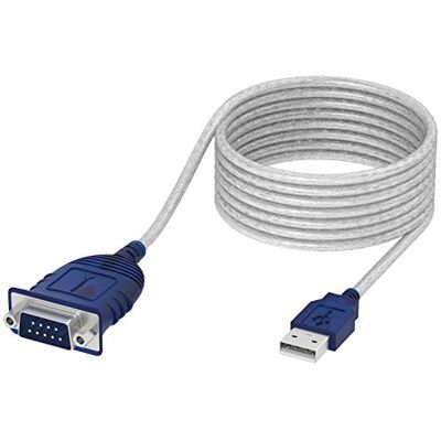 SABRENT USB naar seriële adapter (3 m) USB naar RS232 seriële kabel, DB-9 converterkabel (9-pin) Prolific chipset compatibel met Windows, Mac OS X 10.6 en hoger, Linux 2.4 en hoger. (CB-9PTF) SABRENT USB naar seriële adapter (3 m) USB naar RS232 seriële kabel, DB-9 converterkabel (9-pin) Prolific chipset compatibel met Windows, Mac OS X 10.6 en hoger, Linux 2.4 en hoger. (CB-9PTF)