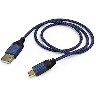 Hama Oplaadkabel voor controller "High Quality" (voor PS4, 2,50 m, extra lange kabel, micro-USB-aansluiting) blauw Hama Oplaadkabel voor controller "High Quality" (voor PS4, 2,50 m, extra lange kabel, micro-USB-aansluiting) blauw