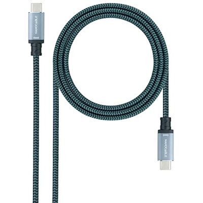 NANOCABLE 10.01.4103-COMB USB 3.2 Gen2x2 kabel 20Gbps 5A/100W, 4K/60Hz, USB-C stekker naar USB-C stekker, zwart, 3m NANOCABLE 10.01.4103-COMB USB 3.2 Gen2x2 kabel 20Gbps 5A/100W, 4K/60Hz, USB-C stekker naar USB-C stekker, zwart, 3m