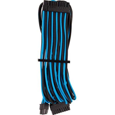 Corsair Premium 24-polige ATX-kabel type 4 Gen 4 afzonderlijk ommanteld blauw/zwart Corsair Premium 24-polige ATX-kabel type 4 Gen 4 afzonderlijk ommanteld blauw/zwart