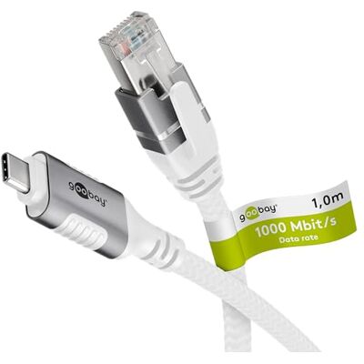 goobay 74165 LAN naar USB kabel 1 Gbit USB C 3.1 naar Ethernet RJ45 CAT 6 kabel voor router en smartphone LAN-kabel adapter voor laptop en MacBook USB C LAN-adapter 1 m goobay 74165 LAN naar USB kabel 1 Gbit USB C 3.1 naar Ethernet RJ45 CAT 6 kabel voor router en smartphone LAN-kabel adapter voor laptop en MacBook USB C LAN-adapter 1 m