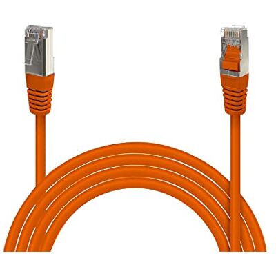 Waytex 33573 Ethernet-kabel, RJ45, Cat 6, FTP, 250 MHz, afgeschermd, 100% koper, compatibel met pc, printer, box, router, netwerkswitch, spelconsoles, tv 5 m, oranje Waytex 33573 Ethernet-kabel, RJ45, Cat 6, FTP, 250 MHz, afgeschermd, 100% koper, compatibel met pc, printer, box, router, netwerkswitch, spelconsoles, tv 5 m, oranje