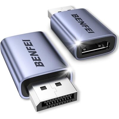 BENFEI DisplayPort 4K naar HDMI-adapter, DP 1.2 naar HDMI 1.4 mannelijk naar vrouwelijk, compatibel met laptop, desktop, monitor, HDTV, 2 stuks BENFEI DisplayPort 4K naar HDMI-adapter, DP 1.2 naar HDMI 1.4 mannelijk naar vrouwelijk, compatibel met laptop, desktop, monitor, HDTV, 2 stuks