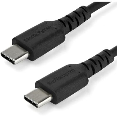 StarTech . com USB-C-oplaadkabel 2 m – oplaadkabel USB 2.0 type C naar USB-C voor laptop – ommanteling TPE-aramidevezel M/M 60 W zwart – Samsung S10 S20 iPad Pro MS Surface (RUSB2CC2MB) StarTech . com USB-C-oplaadkabel 2 m – oplaadkabel USB 2.0 type C naar USB-C voor laptop – ommanteling TPE-aramidevezel M/M 60 W zwart – Samsung S10 S20 iPad Pro MS Surface (RUSB2CC2MB)