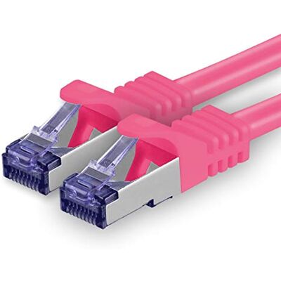 1aTTack.de CAT7 CAT 7 SFTP netwerkkabel 1 stuk 3,0 m Ethernet LAN DSL modem router 1 stuk magenta 1aTTack.de CAT7 CAT 7 SFTP netwerkkabel 1 stuk 3,0 m Ethernet LAN DSL modem router 1 stuk magenta