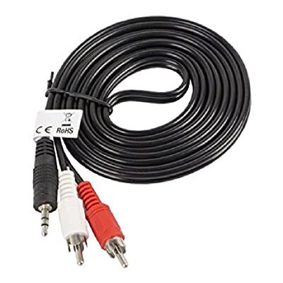 Lanberg Stereo-jackkabel 3,5 mm/2 x RCA-stekker, 2 Lanberg Stereo-jackkabel 3,5 mm/2 x RCA-stekker, 2