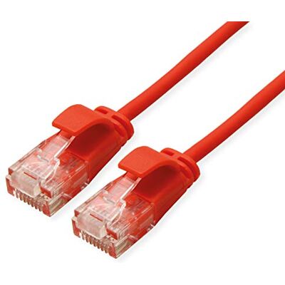 Roline Patchkabel UTP DataCenter Cat.6A (Class EA), LSOH, Slim, Rood, 1m Roline Patchkabel UTP DataCenter Cat.6A (Class EA), LSOH, Slim, Rood, 1m