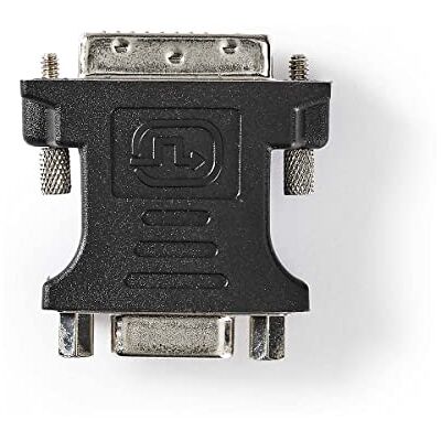 NEDIS DVI VGA Adapter 24+1 Poliger DVI-D VGA-stekker, zwart NEDIS DVI VGA Adapter 24+1 Poliger DVI-D VGA-stekker, zwart