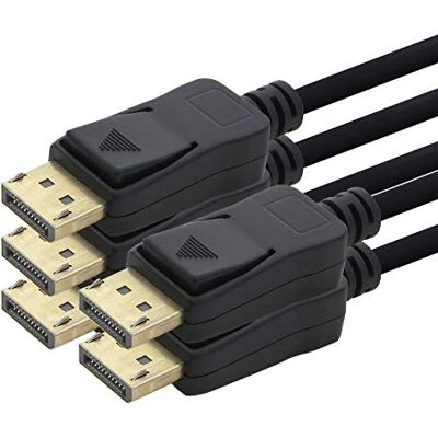 1aTTack.de 5 x DP 4K 60Hz kabel 1m DisplayPort kabel DP 1.2 bandbreedte max. 21,6Gbit s 4K2K 60Hz compatibel met 1.1, HDCP, DPCP zwart 1aTTack.de 5 x DP 4K 60Hz kabel 1m DisplayPort kabel DP 1.2 bandbreedte max. 21,6Gbit s 4K2K 60Hz compatibel met 1.1, HDCP, DPCP zwart
