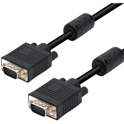 Waytex VGA-displaykabel, HD, 15 m/m, hoge kwaliteit, met beslag, 10 m Waytex VGA-displaykabel, HD, 15 m/m, hoge kwaliteit, met beslag, 10 m