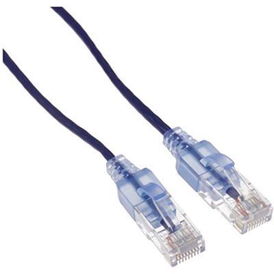Monoprice Set van 10 Cat6A Ethernet-netwerkpatchkabel 7,6m paars 10 G SlimRun serie Monoprice Set van 10 Cat6A Ethernet-netwerkpatchkabel 7,6m paars 10 G SlimRun serie