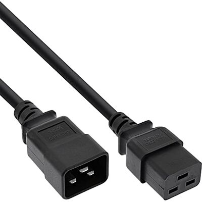 InLine ® Verlengkabel voor koude apparaten 16A C19 naar C20 0,75m InLine ® Verlengkabel voor koude apparaten 16A C19 naar C20 0,75m