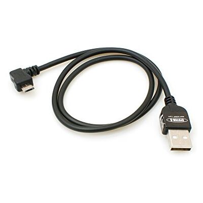 SYSTEM-S Micro-USB 2.0-kabel 90 graden gehoekt (links/mannelijk), adapter, datakabel en oplaadkabel, 50 cm SYSTEM-S Micro-USB 2.0-kabel 90 graden gehoekt (links/mannelijk), adapter, datakabel en oplaadkabel, 50 cm