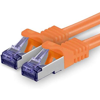 1aTTack.de CAT7 CAT 7 SFTP netwerkkabel 1 stuk 5,0 m Ethernet LAN DSL modem router 1 stuk oranje 1aTTack.de CAT7 CAT 7 SFTP netwerkkabel 1 stuk 5,0 m Ethernet LAN DSL modem router 1 stuk oranje