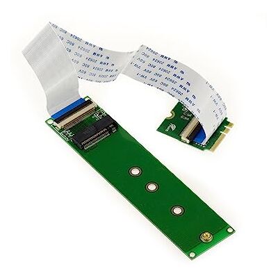 KALEA-INFORMATIQUE M.2 NGFF riser verlengkabel voor montage van een M2 PCIe M Key AHCI of NVMe SSD op een M2 E A Key poort met 20 cm zacht tafelkleed KALEA-INFORMATIQUE M.2 NGFF riser verlengkabel voor montage van een M2 PCIe M Key AHCI of NVMe SSD op een M2 E A Key poort met 20 cm zacht tafelkleed