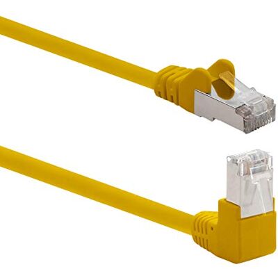 1aTTack.de 366114 Cat.6 netwerkkabel 90 graden hoek 0,25 m geel 1 stuk Cat6 patchkabel (SFTP PIMF) 1000 Mbit/s RJ-stekker 45-1 x 0,25 m geel 1aTTack.de 366114 Cat.6 netwerkkabel 90 graden hoek 0,25 m geel 1 stuk Cat6 patchkabel (SFTP PIMF) 1000 Mbit/s RJ-stekker 45-1 x 0,25 m geel