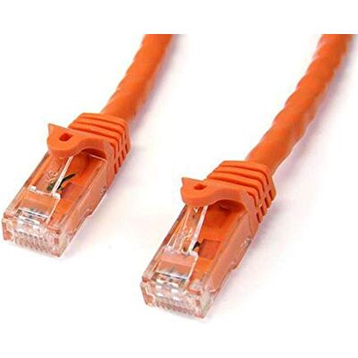StarTech .com 1 m Cat6 Gigabit UTP netwerkkabel zonder hanger, RJ45 ethernet-kabel knikbescherming stekker/stekker, oranje (N6PATC1MOR) StarTech .com 1 m Cat6 Gigabit UTP netwerkkabel zonder hanger, RJ45 ethernet-kabel knikbescherming stekker/stekker, oranje (N6PATC1MOR)