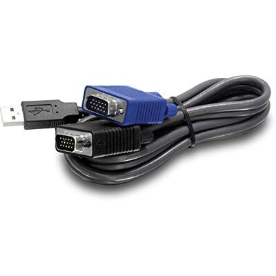 TRENDnet TK-CU10 KVM-kabel, mannelijk (USB + VGA), 3 m, TK-CU10 TRENDnet TK-CU10 KVM-kabel, mannelijk (USB + VGA), 3 m, TK-CU10