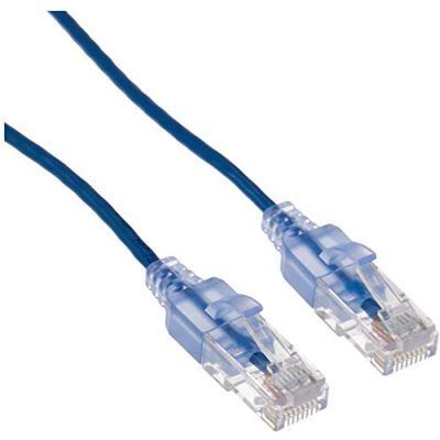 Monoprice Set van 10 Cat6A patchkabel 6,1 m blauw UTP 30AWG 10G zuiver koper blank zonder problemen RJ45 SlimRun Series Ethernet Monoprice Set van 10 Cat6A patchkabel 6,1 m blauw UTP 30AWG 10G zuiver koper blank zonder problemen RJ45 SlimRun Series Ethernet