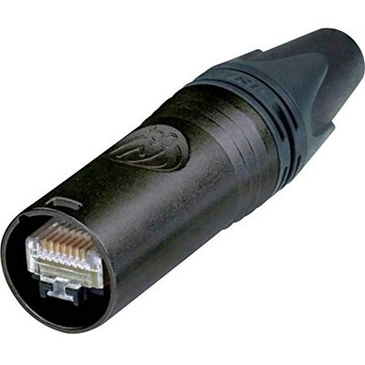 Neutrik RJ45 connector etherCON CAT6 A NE8MX6-B RJ45 mannelijk, rechte pool: 8P8C Zwart 1 stks Neutrik RJ45 connector etherCON CAT6 A NE8MX6-B RJ45 mannelijk, rechte pool: 8P8C Zwart 1 stks