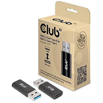 Club 3D USB 3.2 Type A <> USB 3.2 Type C Adapter Club 3D USB 3.2 Type A <> USB 3.2 Type C Adapter