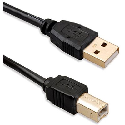 Vultech us21302 USB-kabel voor printer, 1,8 m, zwart Vultech us21302 USB-kabel voor printer, 1,8 m, zwart