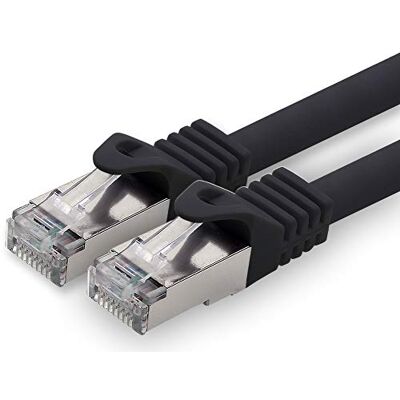 1aTTack.de CAT7 CAT 7 SFTP 10Gb/s netwerkkabel 1 stuk 15,0 m Ethernet LAN DSL modem router zwart 1 stuk 1aTTack.de CAT7 CAT 7 SFTP 10Gb/s netwerkkabel 1 stuk 15,0 m Ethernet LAN DSL modem router zwart 1 stuk