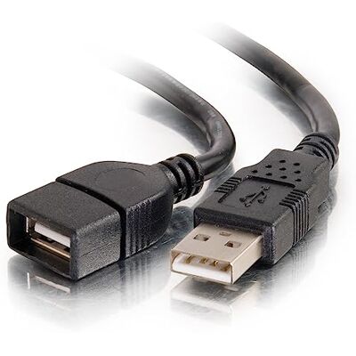 C2G 3m USB A Male to A Female Extension Cable USB-kabel Zwart C2G 3m USB A Male to A Female Extension Cable USB-kabel Zwart