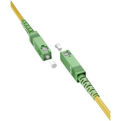 goobay 59645 glasvezelkabel (FTTH) / single-mode (OS2) Simplex/SC APC (8°) stekker naar SC-APC (8°) mannelijk/glasvezelkabel / 25 meter goobay 59645 glasvezelkabel (FTTH) / single-mode (OS2) Simplex/SC APC (8°) stekker naar SC-APC (8°) mannelijk/glasvezelkabel / 25 meter