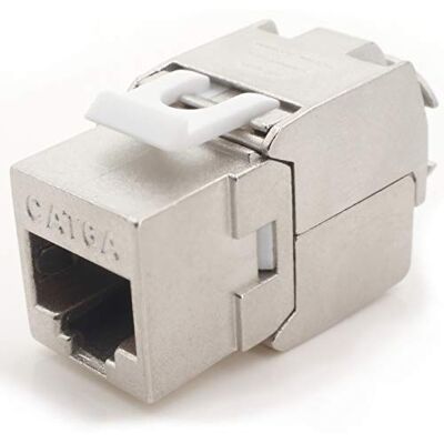 1aTTack.de Keystone Cat.6a 180° zelfstripbare klem zonder gereedschap op RJ45 stekker AWG 23 tot AWG 26 afgeschermd zinklegering vernikkeld bramen compatibel met Cat5 Cat6 Cat7 Cat8 zilver 1 stuk 1aTTack.de Keystone Cat.6a 180° zelfstripbare klem zonder gereedschap op RJ45 stekker AWG 23 tot AWG 26 afgeschermd zinklegering vernikkeld bramen compatibel met Cat5 Cat6 Cat7 Cat8 zilver 1 stuk