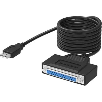 SABRENT Printer Kabel USB naar Parallel Adapter (1,8 M), IEEE 1284 Printer Kabel Adapter (CB-1284) SABRENT Printer Kabel USB naar Parallel Adapter (1,8 M), IEEE 1284 Printer Kabel Adapter (CB-1284)