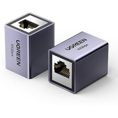 UGREEN RJ45 10Gbps Ethernet Koppeling RJ45 Vrouw naar Vrouw LAN Uitbreiding RJ45 Connector Netwerk Adapter Compatibel met Ethernet-kabel Cat 8 Cat 7 Cat 6 Cat 5 Cat 5e (Set van 2) UGREEN RJ45 10Gbps Ethernet Koppeling RJ45 Vrouw naar Vrouw LAN Uitbreiding RJ45 Connector Netwerk Adapter Compatibel met Ethernet-kabel Cat 8 Cat 7 Cat 6 Cat 5 Cat 5e (Set van 2)