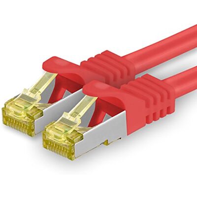 1aTTack.de CAT7 CAT 7 SFTP 10Gb/s netwerkkabel 1 stuk 3,0 m Ethernet LAN DSL modem router rood 1 stuk 1aTTack.de CAT7 CAT 7 SFTP 10Gb/s netwerkkabel 1 stuk 3,0 m Ethernet LAN DSL modem router rood 1 stuk