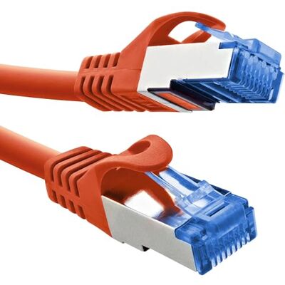 InLine Patchkabel Cat.6A, S/FTP, TPE (LSZH), CCA, PoE, LAN, ethernet, RJ45 Gigabit netwerkkabel, rood, 1 m, 72601R InLine Patchkabel Cat.6A, S/FTP, TPE (LSZH), CCA, PoE, LAN, ethernet, RJ45 Gigabit netwerkkabel, rood, 1 m, 72601R